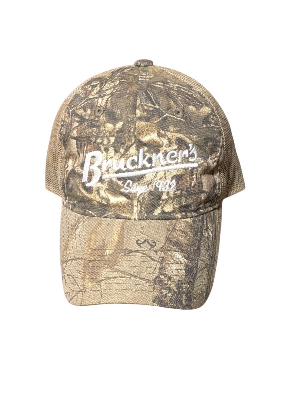 Bruckner's Camo Mesh Trucker Cap - Khaki/Brown